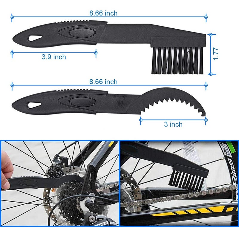 MMOBIEL Motorcycle Chain Cleaning Brush Kit Cleaner for Motorcycle, Bicycle and Mountain Bike - 4 Pcs Cleaning Brush Tool - Bike Cleaning Tool - Bicycle Chain Cleaner - Image 3